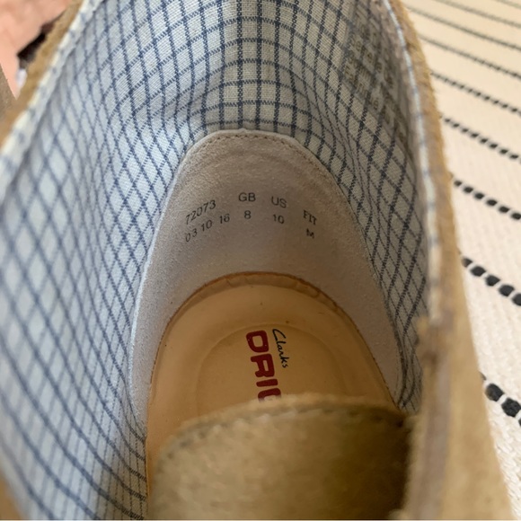 Clarks Classics Desert Boot Beige Suede Size 10 - Picture 7 of 11